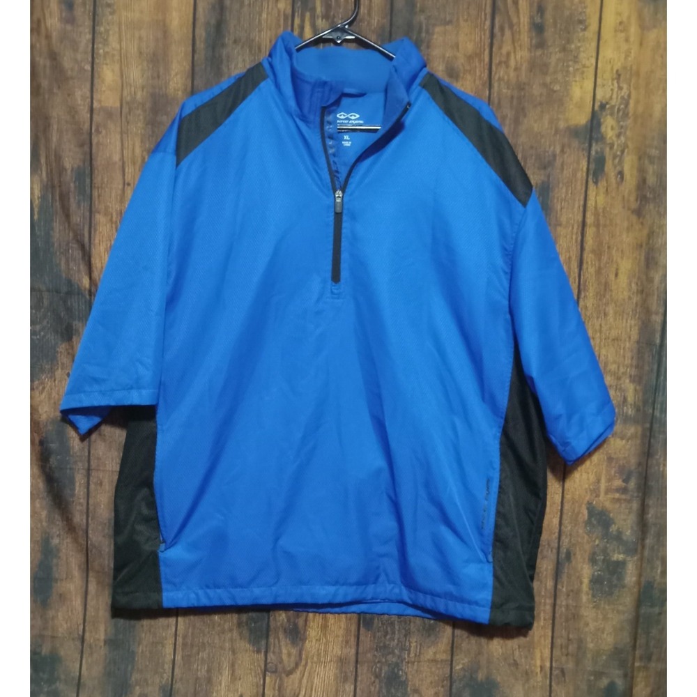 Snake Eyes‎ Weather-18 Short Sleeve 1/4 Zip Pullover Men's XL Blue